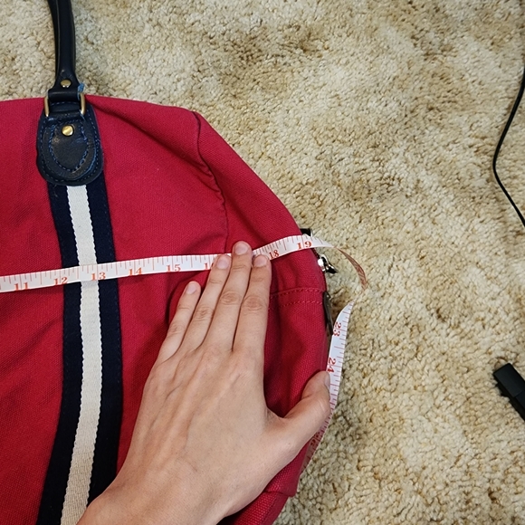 Tommy Hilfiger Hot Pink Tote Bag, Gym Bag , shoulder purse with zipper, vintage - Picture 14 of 15